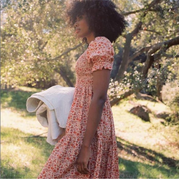 NWOT Christy Dawn The Brooklyn Dress in Mandarin Ditsy Field Size 2X - Picture 2 of 12